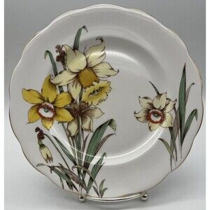 Golden Gleam Royal Standard Plate 8’in diameter,. English Pretty Yellow Gold